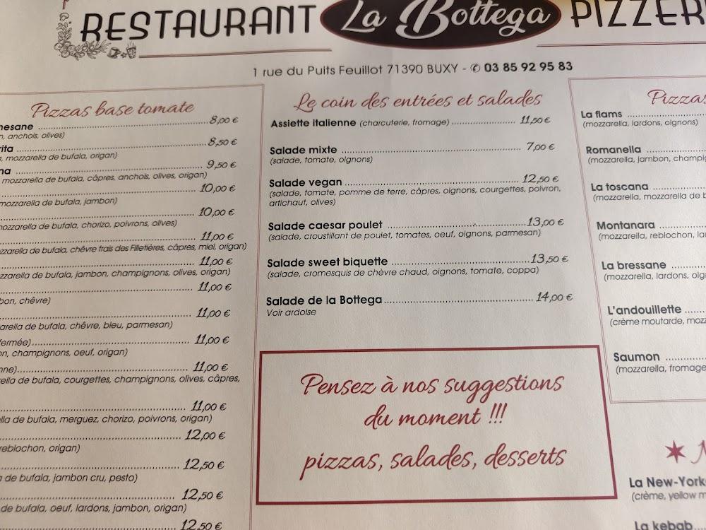Pizzeria La Bottega - Menu Image 4
